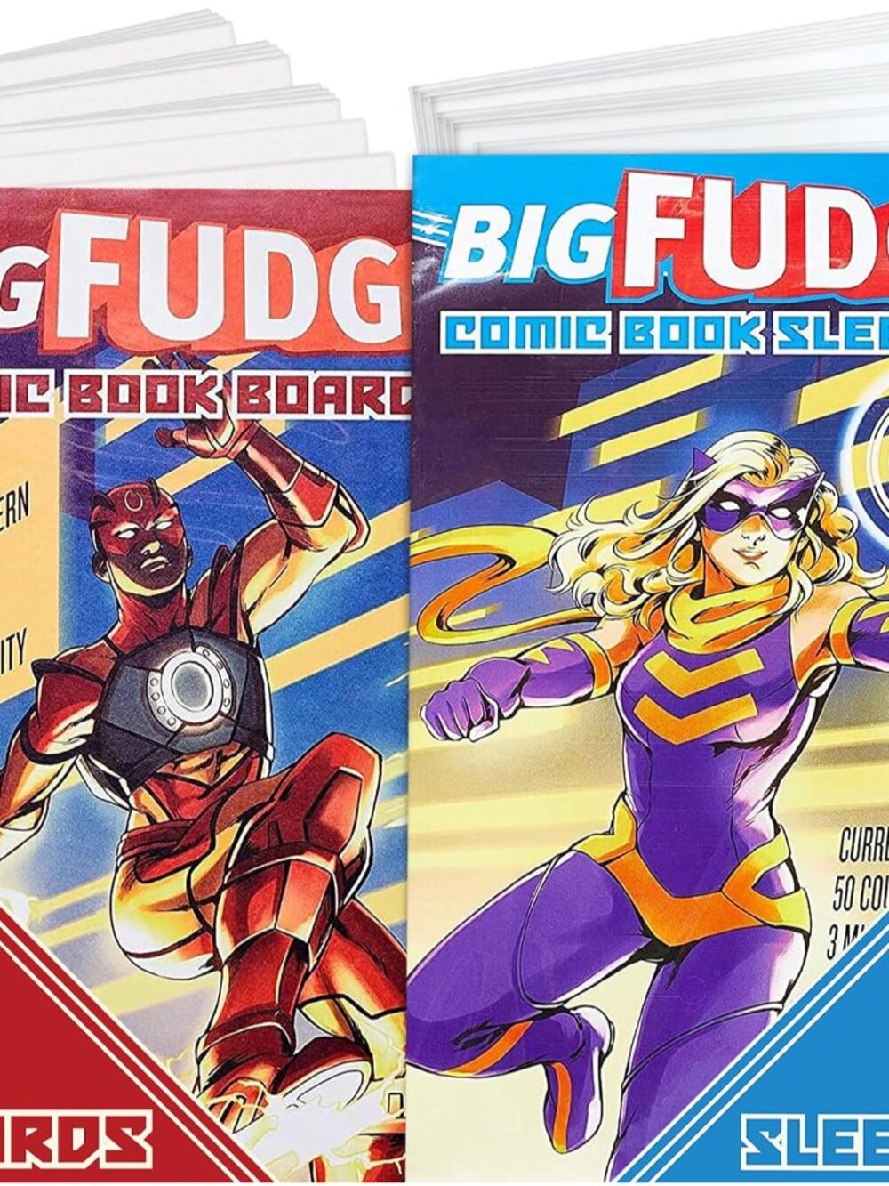 50 Comic Book Bags and Boards - Protector Sleeves for Comics and Magazines - Arc